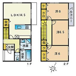 ヴィラ・エテルナ 3LDKの間取図画像
