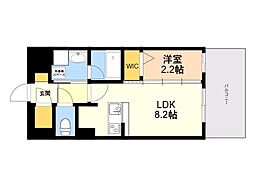 デュ・レジア博多レジデンス 1LDKの間取図画像
