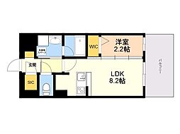 デュ・レジア博多レジデンス 1LDKの間取図画像