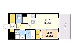 デュ・レジア博多レジデンス 1LDKの間取図画像
