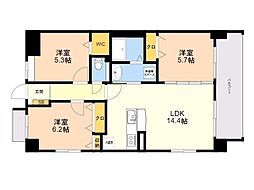 ラフェリーチェ 3LDKの間取図画像