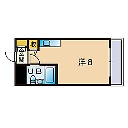 メゾン・ド・ミラージュ ワンルームの間取図画像