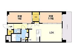 S-RESIDENCE豊achieve 2LDKの間取図画像