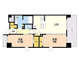 S-RESIDENCE豊achieve 2LDKの間取図画像