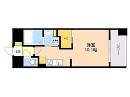 ＬＩＢＴＨ博多駅南6 8階ワンルームの間取り
