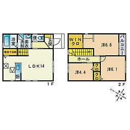 サンティＦ 1階3LDKの間取り