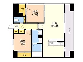 (仮称)ＬＩＢＴＨ東比恵3丁目_184マンション 301 ｜ 福岡県福岡市博多区東比恵３丁目19番17号（賃貸マンション2LDK・3階・58.50㎡） その2