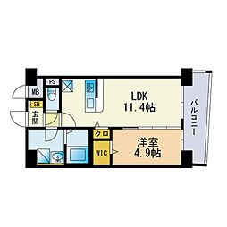 間取図画像 1LDK
