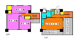 カーサスパジオ 3LDKの間取図画像