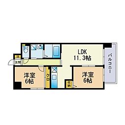 間取図画像 2LDK
