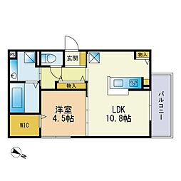 間取図画像 1LDK