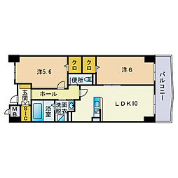 間取図画像 2LDK