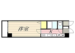 セレス香住ヶ丘2 1Kの間取図画像