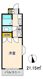 フォルム八田 ワンルームの間取図画像