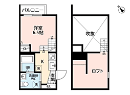 Happiness1香椎 ワンルームの間取図画像