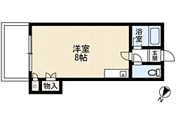 ミヤモトビル ワンルームの間取図画像