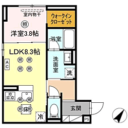🉐敷金礼金0円！🉐Ｄ−ＲＯＯＭ松香台