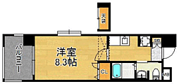 サンロージュ箱崎駅前 1Kの間取図画像