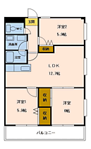 レフティヒルズ三苫 401 ｜ 福岡県福岡市東区三苫６丁目（賃貸アパート3LDK・4階・64.42㎡） その2