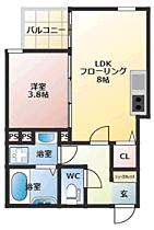 イルミエール和白 302 ｜ 福岡県福岡市東区和白６丁目（賃貸アパート1LDK・3階・30.94㎡） その2