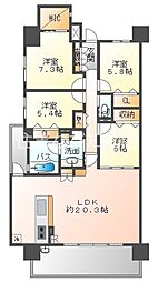 エルグランデ刈谷東陽 7階4LDKの間取り