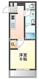 LECOCON知立 3階1Kの間取り