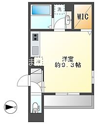One’s (ワンズ) 2階ワンルームの間取り
