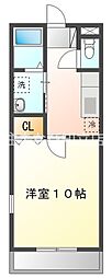 エストゥディオ 1階1Kの間取り
