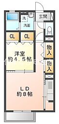 間取図画像 1LDK