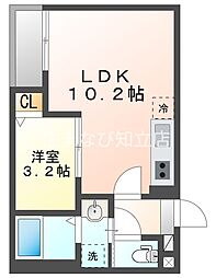 Jack kamishigeharaII 1LDKの間取図画像