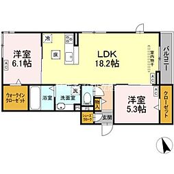 間取図画像 2LDK