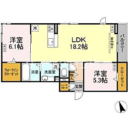 間取図画像 2LDK