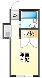 センチュリーコート ワンルームの間取図画像