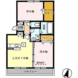 エフ 2LDKの間取図画像