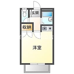 Tコーポ 1Kの間取図画像