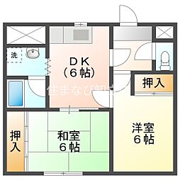 エクシードサクラギ 2DKの間取図画像