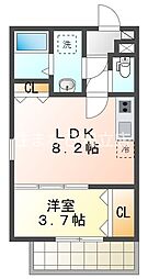 ジーメゾン知立 1LDKの間取図画像
