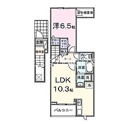 ネーベン パーク 7182 1LDKの間取図画像