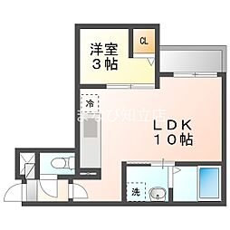 Jack horen1 1LDKの間取図画像