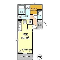 桜ステージ ワンルームの間取図画像