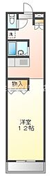クリーンハイツ安井3 ワンルームの間取図画像