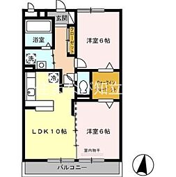ラピュタ 2LDKの間取図画像