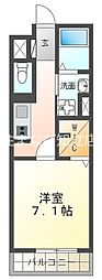 グランメゾン知立 1Kの間取図画像