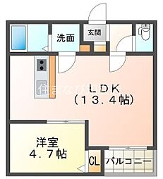 CELENEST東刈谷 1LDKの間取図画像