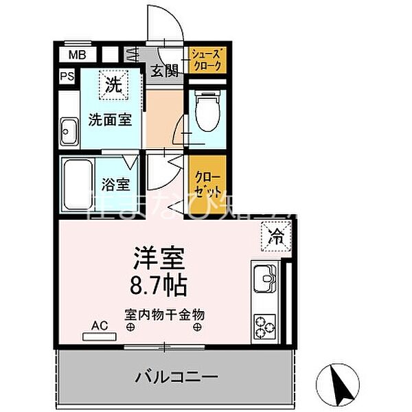 トレス　ピノ ｜愛知県刈谷市野田町北口(賃貸アパート1R・3階・27.32㎡)の写真 その2