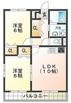 アンプルール リーブル 神楽山  ｜ 愛知県安城市三河安城町2丁目（賃貸アパート2LDK・2階・52.17㎡） その2