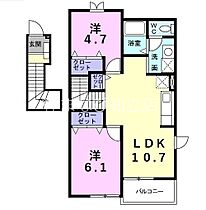 アット・イーズ　C  ｜ 愛知県知多郡東浦町大字石浜字中央（賃貸アパート2LDK・2階・51.67㎡） その2