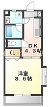 メゾン　ド　ミルフィーユ  ｜ 愛知県安城市緑町1丁目（賃貸マンション1DK・3階・30.29㎡） その2