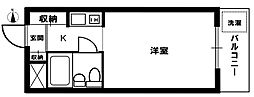 クレール高円寺 ワンルームの間取図画像