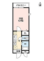 MSS7229 1Kの間取図画像